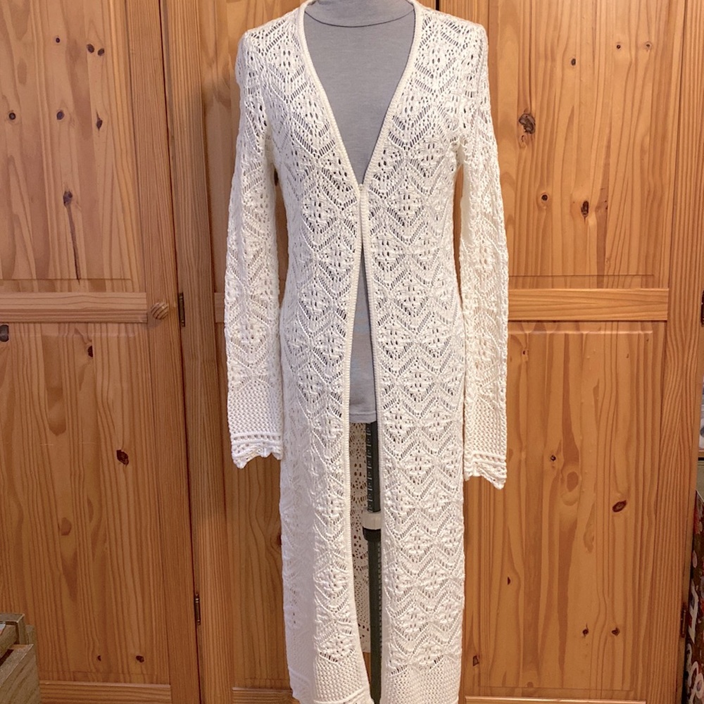 Freshman long knitted cardigan